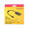 Adapter USB Typ-C męski - VGA żeński (DP Alt Mode) Delock 62989