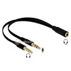 Kabel słuchawkowy 1x3.5mm 4pin Stereo - 2x 3.5mm 3pin Stereo Delock 65967