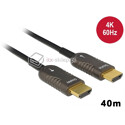 Kabel optyczny HDMI męski - męski 4K 60Hz 40m Delock 85678