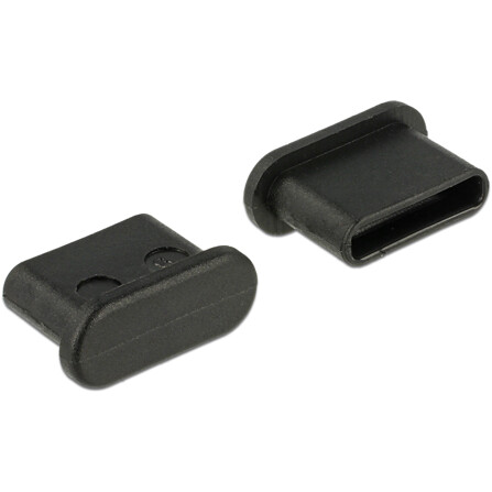 Zaślepka przeciwkurzowa gniazda USB Typ-C męska bez uchwytu czarna Delock 64014