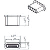 Zaślepka przeciwkurzowa gniazda USB Typ-C męska bez uchwytu biała Delock 64095