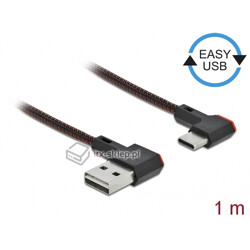 Kabel EASY-USB 2.0-A USB Typ-C M-M 100cm Delock 85281